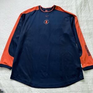 Nike University of Illinois Fighting Illini Navy Blue Pullover Shirt
• XL